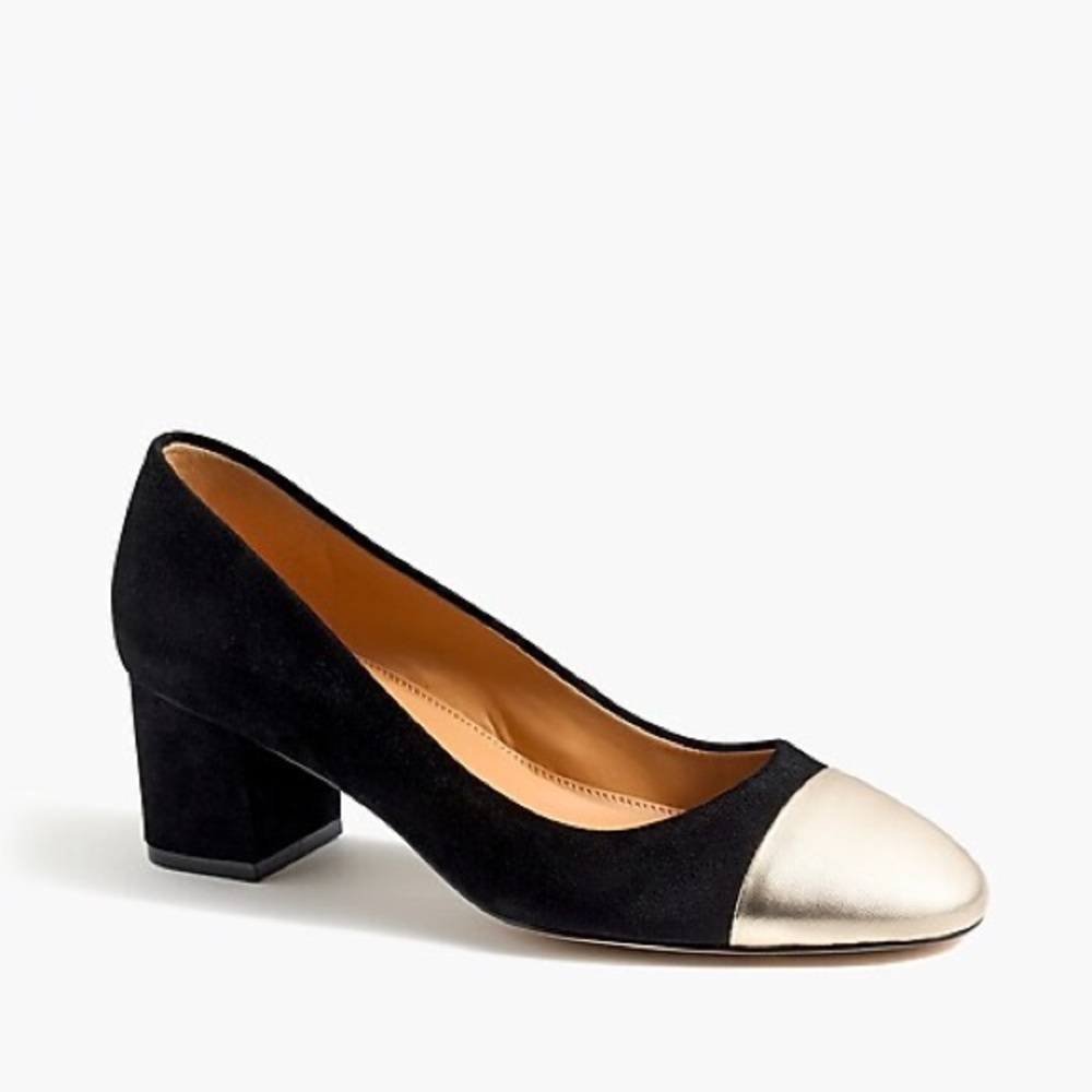 New JCrew black mini pumps